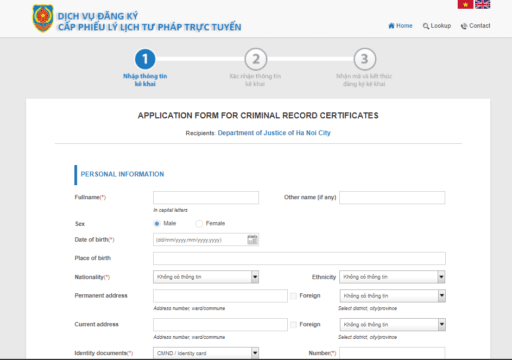 Vietnam Police Clearance Check