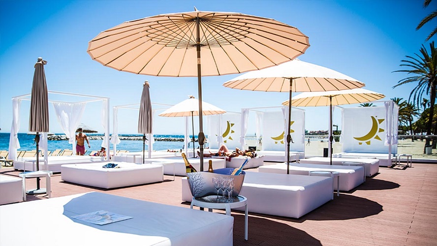 best beach clubs in puerto banus