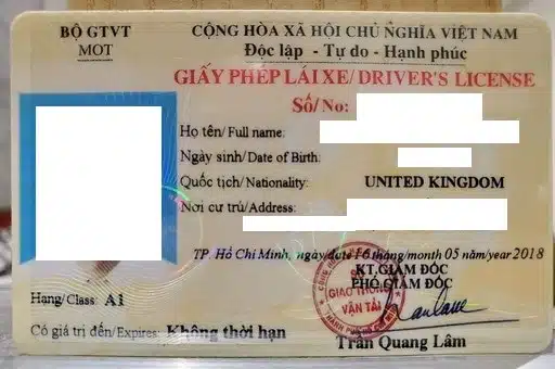 Driving in Vietnam - How To Convert a Driving License In Vietnam (1)